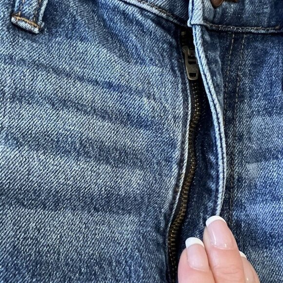 Madewell Jeans 29 High-Rise Slim Boyjean Two-Tone Tuxedo Stripe Edition Women’s. - Picture 5 of 9